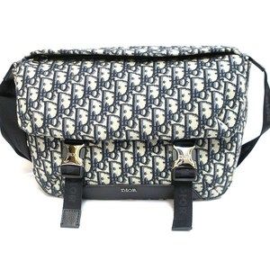 Christian Dior Oblique Messenger Bag Leather